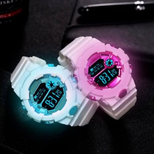 Luminous Alarm Clock Electronic Multi-function Color Leisure Sports Electronic Watch Luminous Waterproof Student Watch