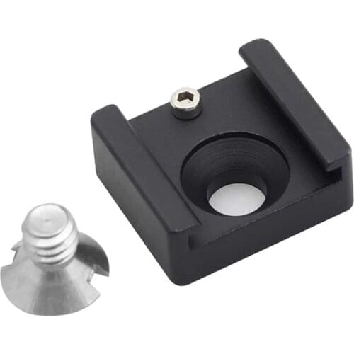 Aluminum Alloy Hot Shoe Mount Adapter,with 1/4 Screw, 5D3 A7S2 DSLR Camera Umbrella Holder Flash Bracket Wireless Trigger