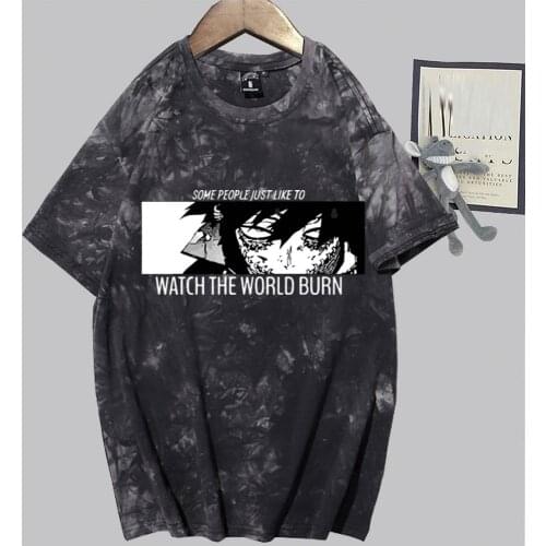 Harajuku Japanese Anime My Hero Academic T Shirt Casual Dabi Tee Funny Female Hip Hop Oversize T Shirt