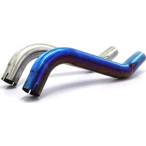 Racing Case For Benelli 600 BJ600 BJ300 BN600 Muffler Exhaust Link Pipe 51mm Motorbike Exhaust Middle Pipe Stainless Steel