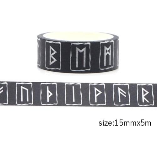 Homegaga vikings runes fashion cartoon anime funny Washi diy Scrapbooking Adhesive Masking Tape Printed Pattern stickers D1984