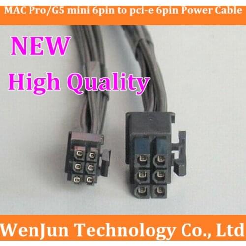 Wholesale for mac pro G5 mini mac 6pin to pci-e 6pin video card power cable for 8800GT FX4500 HD5770 GTX285 HD4870