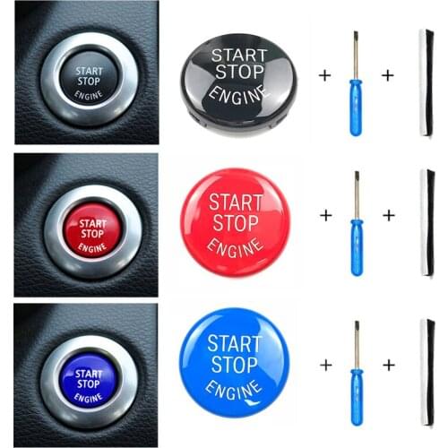 Car Engine Start Button Replace Cover Stop Switch Accessories car Decor Fit for BMW E87 E60 E83 E84 E89 for BMW E90 E91 E92 E93