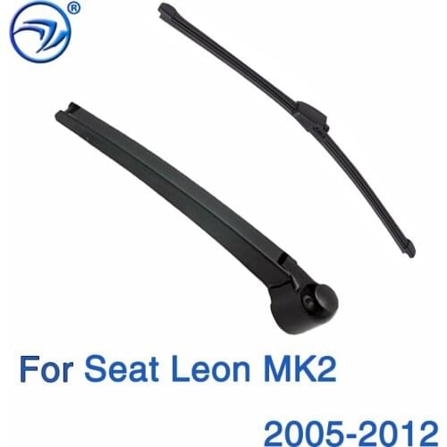 Wiper 11" Rear Wiper Blade & Arm Set Kit Fit For Seat Leon MK2 2005-2012 Windshield Windscreen Rear Window