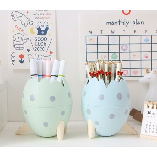 Creative Cute Dinosaur Design Kawaii Pencil Holder Removable Pen Organizer For Desk School Office Supplies Kids Gift