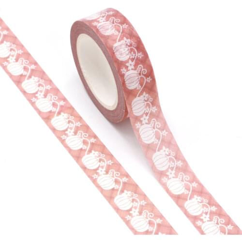 NEW 10pcs/Lot Decorative White Pumpkin Thanksgiving Masking Washi Tapes DIY Scrapbooking Adhesive Stickers Kawaii Papeleria