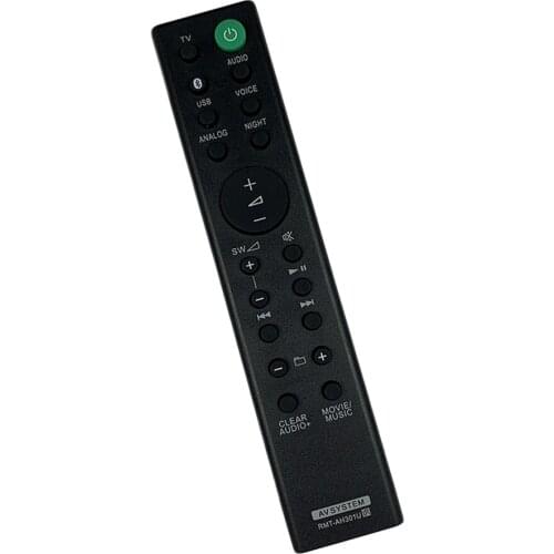 New General Remote Control For Sony SA-MT300 SA-WMT300 SA-WMT301 Sound Bar