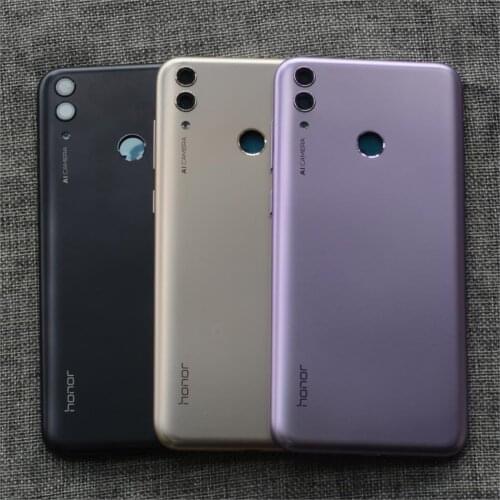 New original Battery Door Back Cover Housing Case+ sim tray with original camera lens for Huawei Honor 8C
