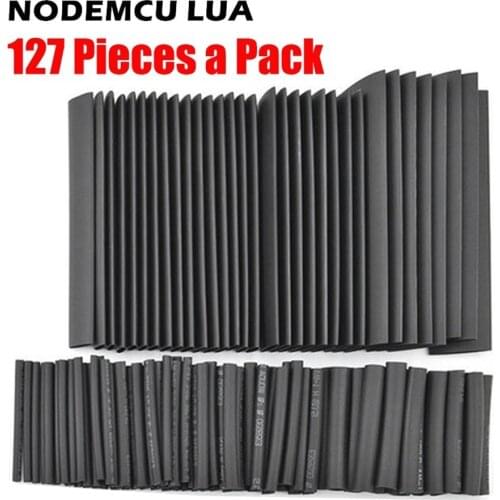 Shrinking Heat Shrink Tube 127 Pcs Colorful 2:1 Polyolefin Tubing 127Pcs Sleeve Wrap Wire Set Tubing Wrap Sleeve Assorted 7 Size