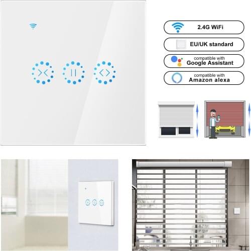 Smart Home WiFi Electrical touch smart Blinds curtain switch Ewelink APP Voice Control by Alexa Echo google home Blinds Motor