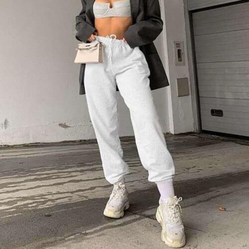 Spring Autumn Women Casual Sweatpants Female Solid Color Sports Trousers Jogger Long Pants Pantalon Femme Plus Size Befree
