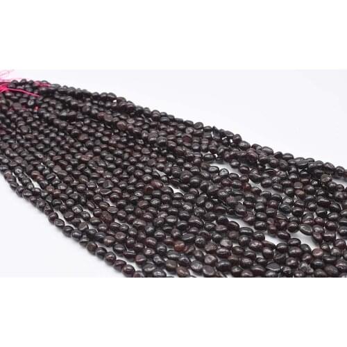 12x14mm AA Natural Smooth Garnet irregular Oval Stone Beads For DIY necklace bracelet jewelry make 15 "free delivery