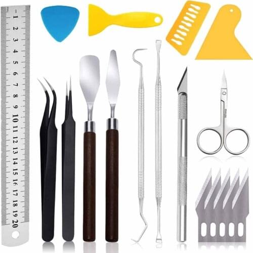 18PCS Multifunction Craft Vinyl Tool Weeding Precision Diy Basic Set For Bonding Vinyl Paper Crafts Sewing Lettering