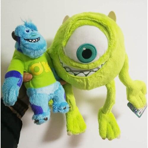 2pcs Monsters Mike Wazowski and 18cm James P. Sullivan plush toys doll