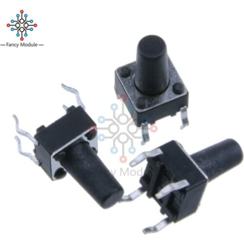 20Pcs Tactile Push Button Switch Tact Switch 6X6X10mm 4-pin DIP