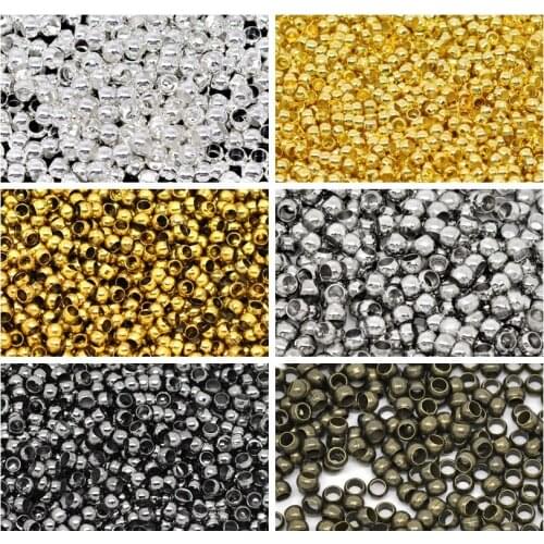3000pcs=1Lot ! ) Free Shipping 2mm Crimp Beads For Jewelry Making DIY AC0024