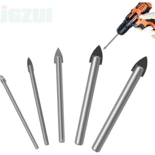 5pcs Glass Bits Round Shank Glass Drill Bit Set 3 4 6 8 10mm Wall Tile Ceramic Marble Hole Glass Hole Saws
