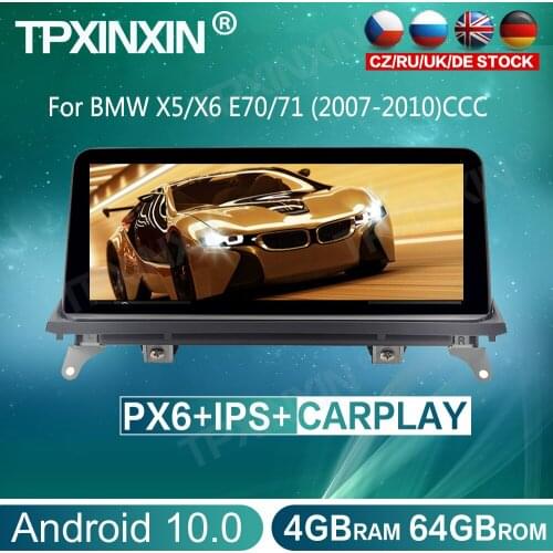 Android 10.0 Car DVD Player For BMW X5/E70 X6/71 2007-2010 CCC/CIC System Unit PC Navigation Auto Radio Multimedia IPS TPXINXIN