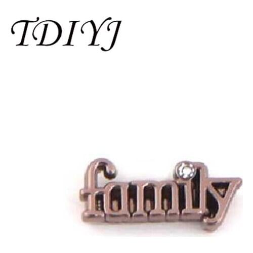 TDIYJ New Collection Coffee Family Alloy Charms Go with DIY Stainless Steel Bracelet for Your Family Gift 6pcs/lot