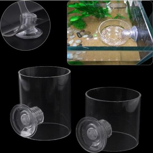 D0AC Aquarium Fish Tank Adjustable Circle Ring Fish Feeding Floating Food Feeder