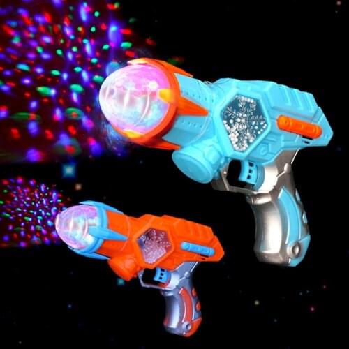 Childrens toy projection luminous music toy gun