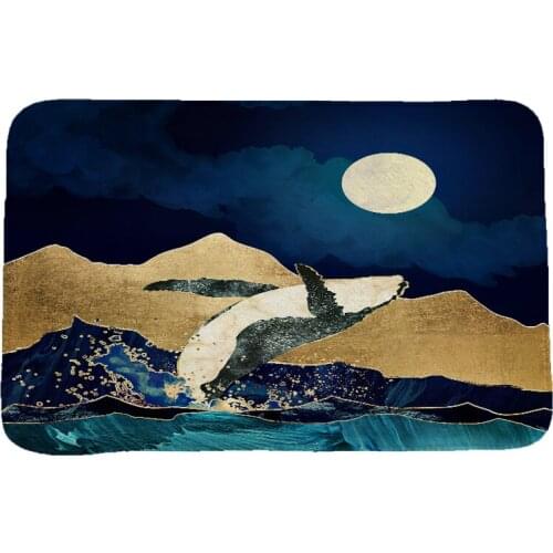 Mountain Range Mountains Creative Printing Carpets and Rugs for Bedroom Living Room Carpet Kitchen Bathroom Anti-Slip Floor Mats