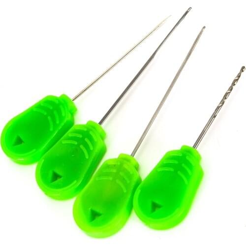 Carp Fishing Accessories 1 Set/4 pcs Needle Kit Tool Set Stainless Baiting Drill Stringer Needle Fishing Tool