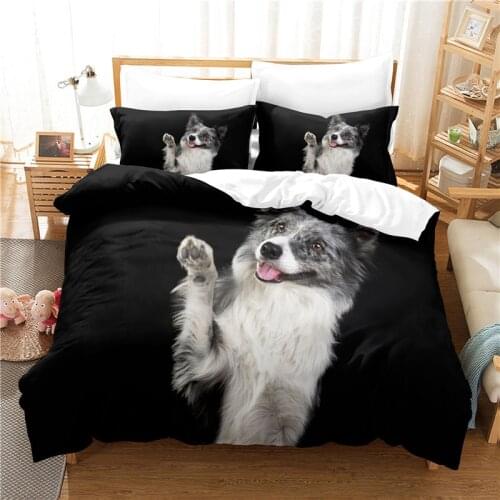 Lovely Dog Bedding Set Duvet Cover Set 3d Bedding Digital Printing Bed Linen Queen Size Bedding Set Fashion Design