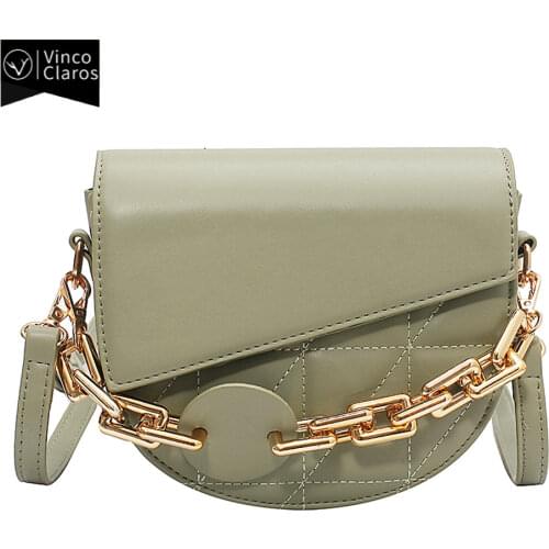 New Summer Fashion Soft PU Leather Womens Shoulder Bag Trend Luxury Designer Chains Crossbody Bags for Women Purses and Handbag