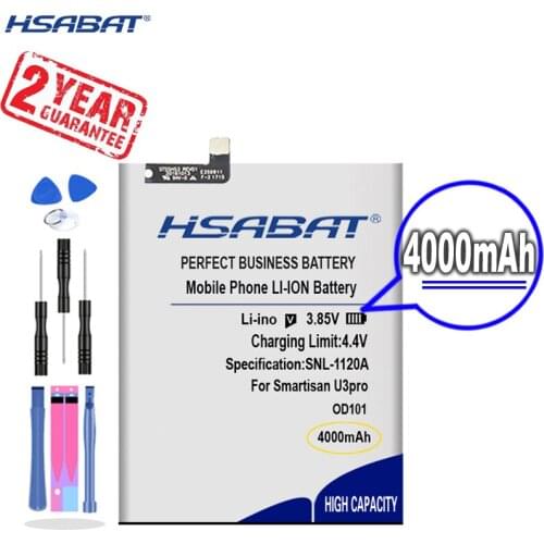 New Arrival [ HSABAT ] 4000mAh DC101 Replacement Battery for Smartisan U3pro OD101 OD103 OD105 OS103 OS105