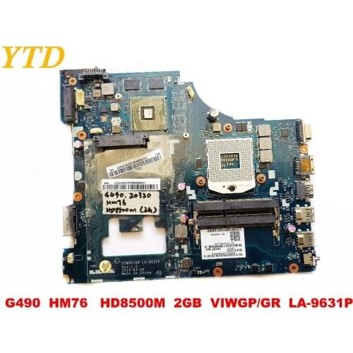 Original for Lenovo G400 G490 laptop motherboard G490 HM76 HD8500M 2GB VIWGPGR LA-9631P tested good free shipping