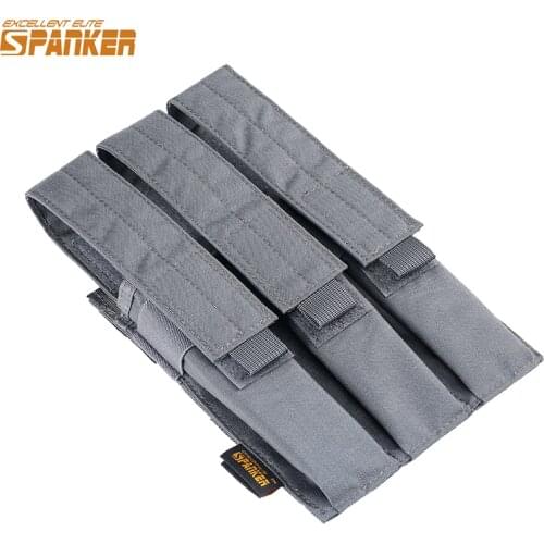 EXCELLENT ELITE SPANKER Tactical Triple KRISS / MP7 Magazine Chest Rig Hunting Military Molle Accessories Cartridge Bags