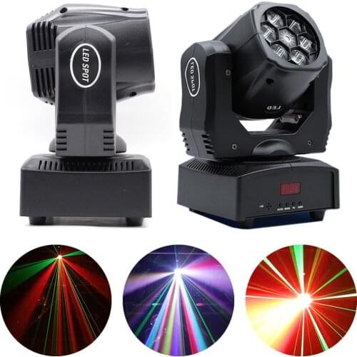 6X12W Bee Eye Laser Moving Head Light DMX512 90W Stage Effect Light Strobe Laser Projector DJ Disco Wedding Outdoor Moving Head