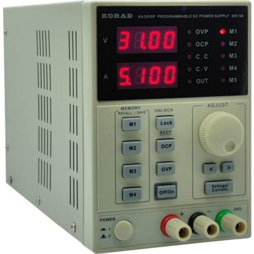 KA3005P - Programmable Precision Adjustable 30V, 5A DC Linear Power Supply Digital Regulated Lab Grade (with USB and software)