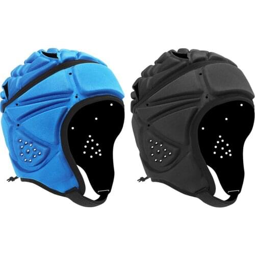 Adjustable Rugby EVA Padded Headgear Football Goalkeeper Soft Head Protective Helmet Protector For Unisex Kids Youth Adults