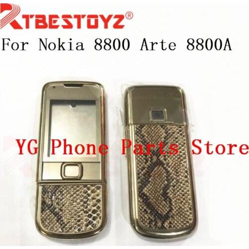 RTBESTOYZ OEM Snake Pattern Full Housing Case English Keypad For Nokia 8800 Arte 8800A