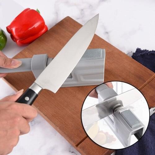 Folding Cutter Sharpener with 3 Stage Scissors Sharpening Stone Multifunction Manual Blade Sharpening Tool Non-Slip knife sharpe