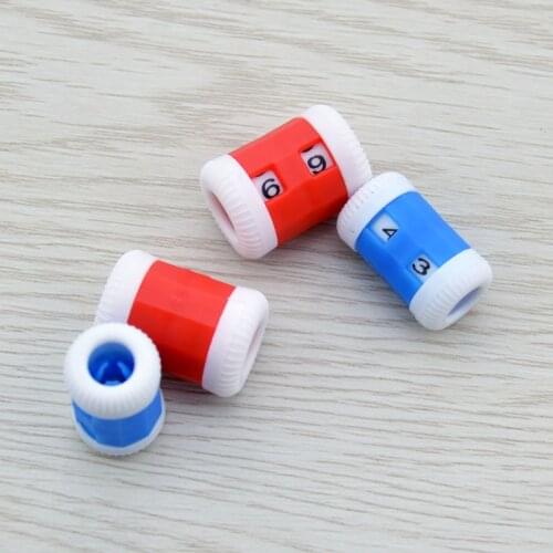 High Quality 14/17mm Random Colors Plastic Knit Knitting Needles Row Counter Knitting Needle Counter For DIY Knitting Counting