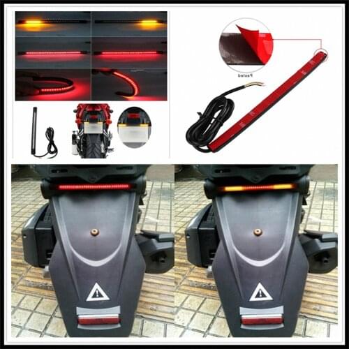Motorcycle LED Tail lamp Plate Light Brake Stop Turn Signal Strip for SUZUKI GSXR750 GSX-S1000 Kawasaki Z800 E veRsion