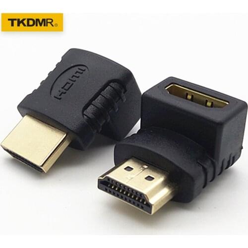 TKDMR 5 pcs HDMI Adapter 270 90 Degree Right Angle Male to Female Cable Converter 4K HDMI Extender for PS4 HDTV HDMI Connector