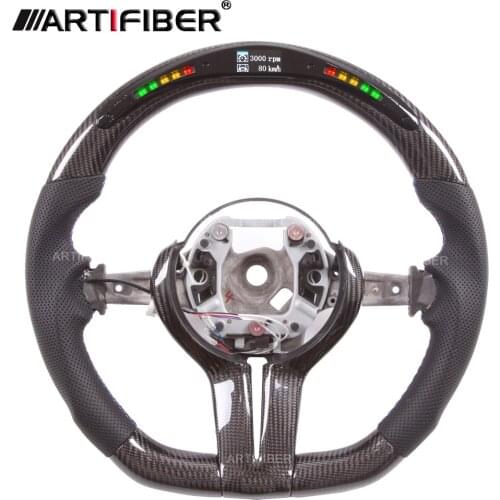 Carbon Fiber LED Steering Wheel with LED for BMW F32 F33 F36 F10 F11 F18 F06 F12 F13 F01 F02 F07