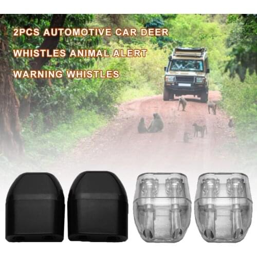 2PCS Automotive Car Deer Whistles Animal Alert Warning Whistles System Safety Sound Alarm Compact Dual Construction Deer Whistle