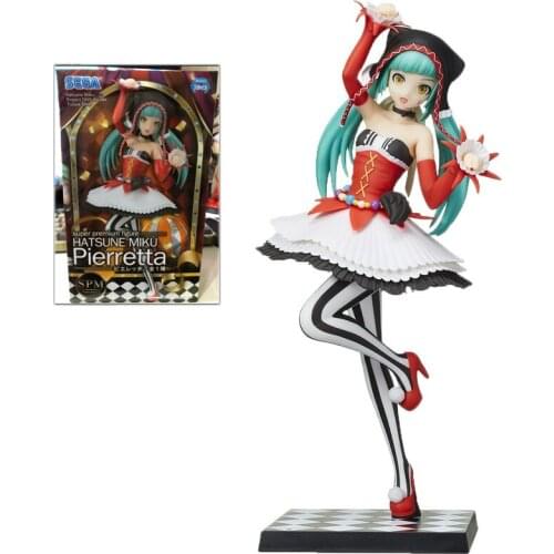 23Cm Sega Hatsune Clown Miku Garage Kit Pvc Assembly Model Western Animiation Action Figure Kids Toys