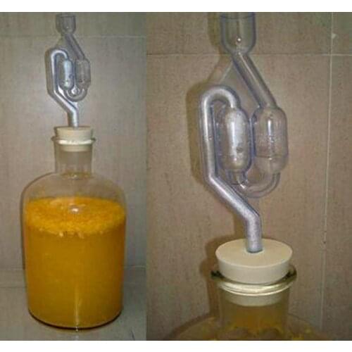3pcs/lot DOUBLE BUBBLE AIRLOCK-TWIN AIR LOCK FOR BEER WINE MOONSHINE FERMENTATIO, 3/8" ID