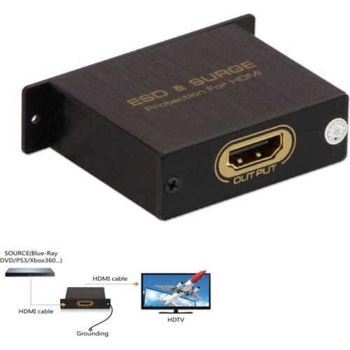 4K HDMI Surge Protector Protection HDMI protector Against ESD Power Surge Lightning EFT with Wire