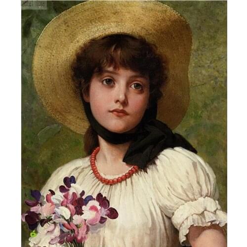 Diamond Embroidery Diy Diamond Painting Cross Stitch Kits Diamond Girl Witch Full Square Diamond Embroider RS0190