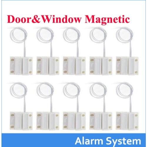 Free shipping 10pcs MC-38 Window or Door Contact Magnetic Reed Switch Alarm system /closed NC