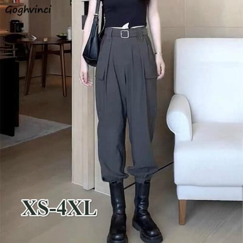 Casual Pants Women Cargo Trousers Loose Large Size 4XL All-match Streetwear Unisex Leisure Harajuku Summer Womens Fashion Chic