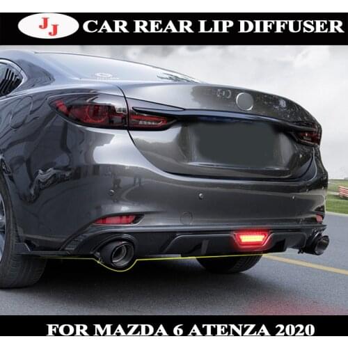 Rear Bumper Diffuser Bumpers Protector For Mazda 6 Atenza ABS For M6 Atenza 2020 Body kit bumper rear lip rear spoiler