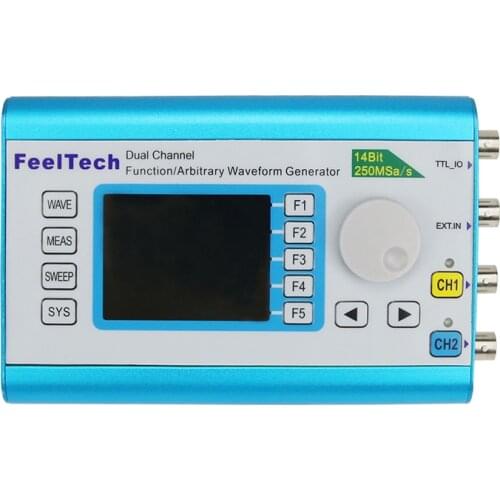 FY6300 20/30/40/50 60MHz Dual Channel DDS Function Arbitrary Sine Square Triangle Waveform Signal Generator Frequency Counter